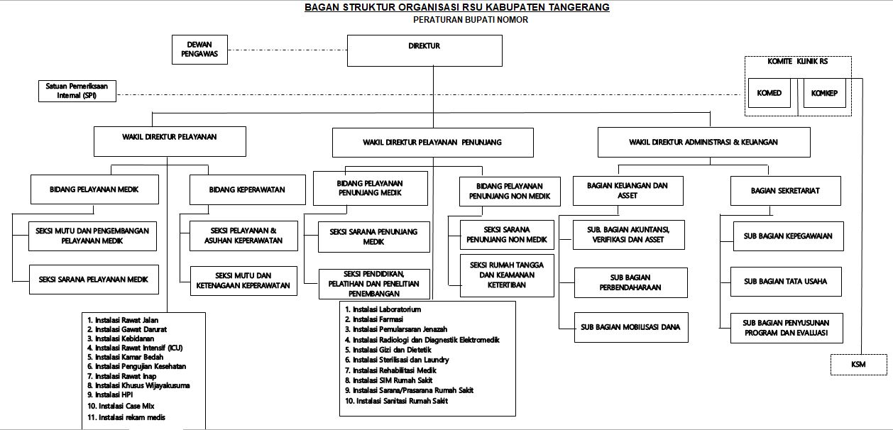 Detail Struktur Organisasi Rumah Sakit Tipe B Nomer 16