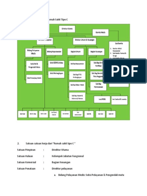 Detail Struktur Organisasi Rumah Sakit Tipe B Nomer 38