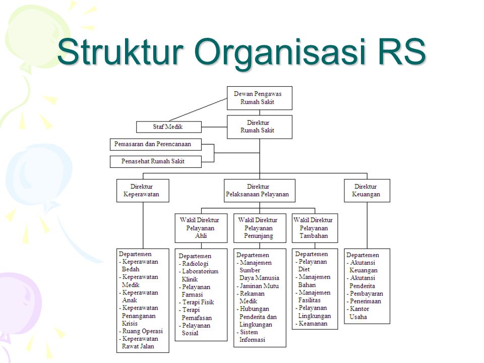 Detail Struktur Organisasi Rumah Sakit Umum Tipe D Koleksi Nomer