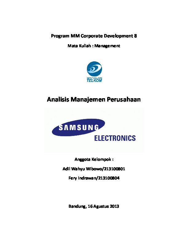 Detail Struktur Organisasi Samsung Nomer 22