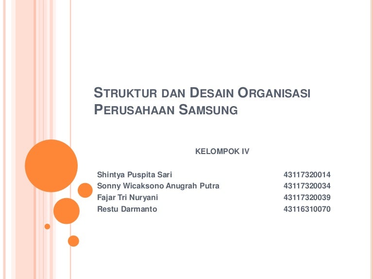 Detail Struktur Organisasi Samsung Nomer 23