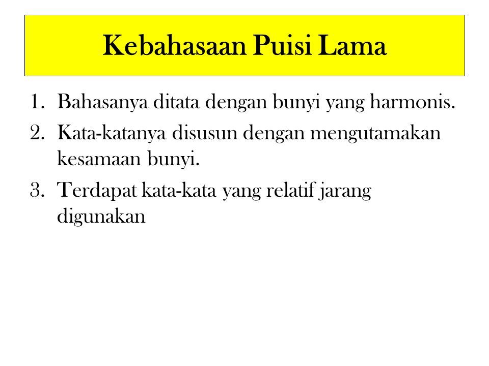 Detail Struktur Puisi Rakyat Nomer 8