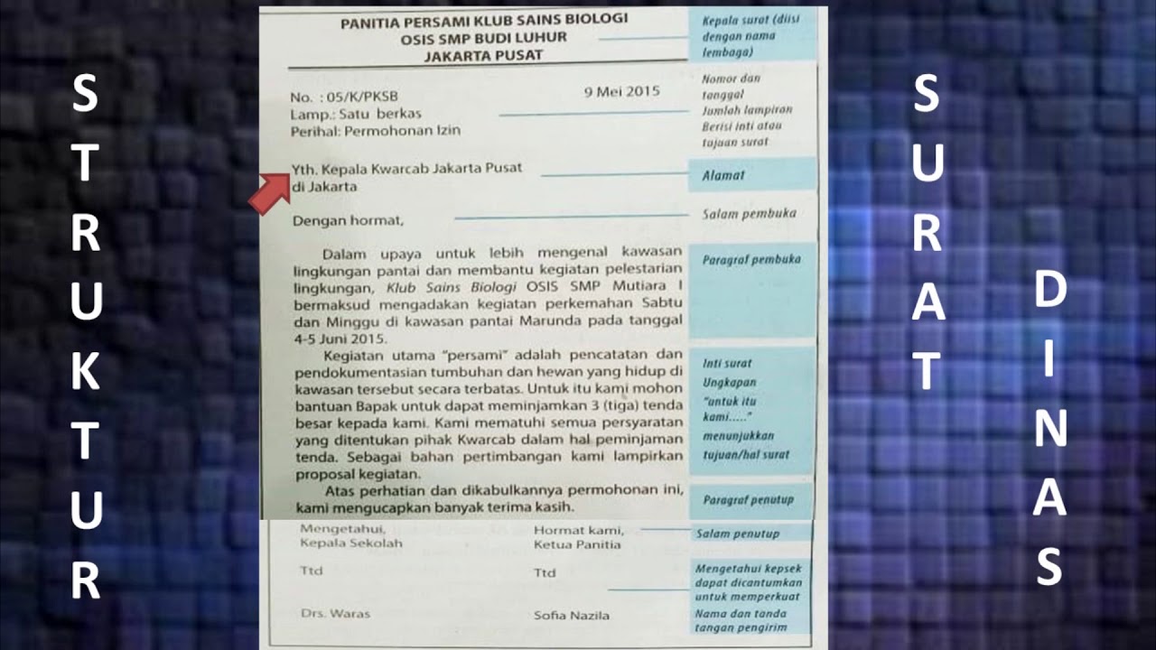 Detail Struktur Surat Pribadi Nomer 39