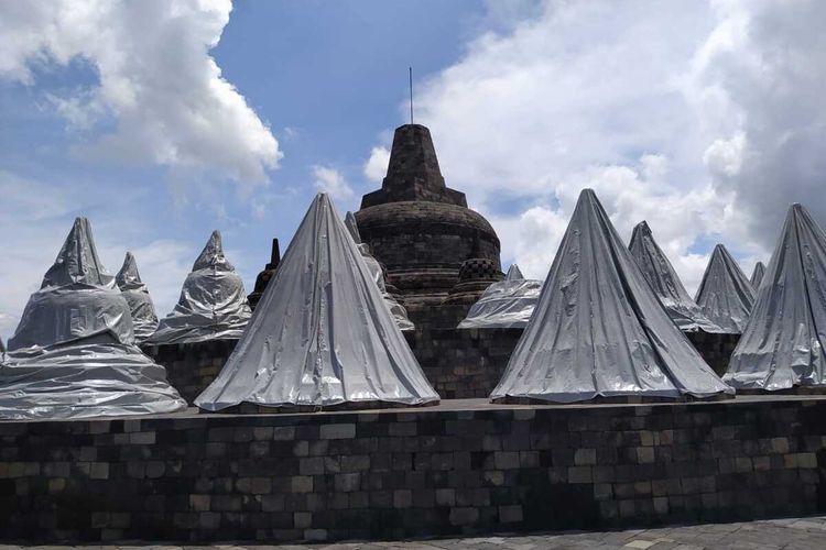 Detail Stupa Candi Borobudur Nomer 40