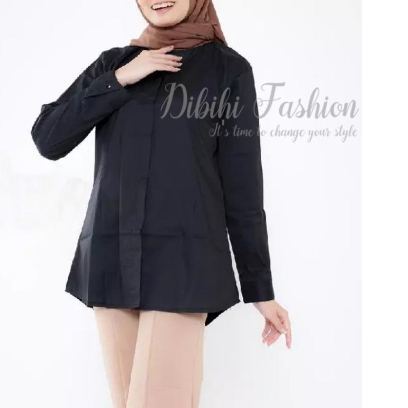 Detail Style Kemeja Hitam Wanita Nomer 13