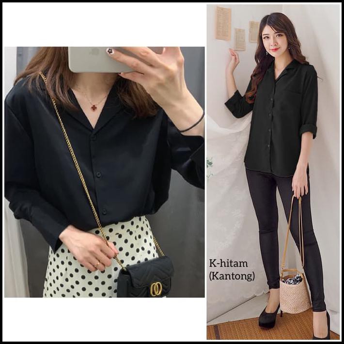 Detail Style Kemeja Hitam Wanita Nomer 56