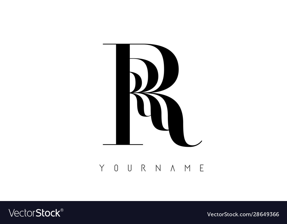 Detail Stylish R Letter Nomer 53