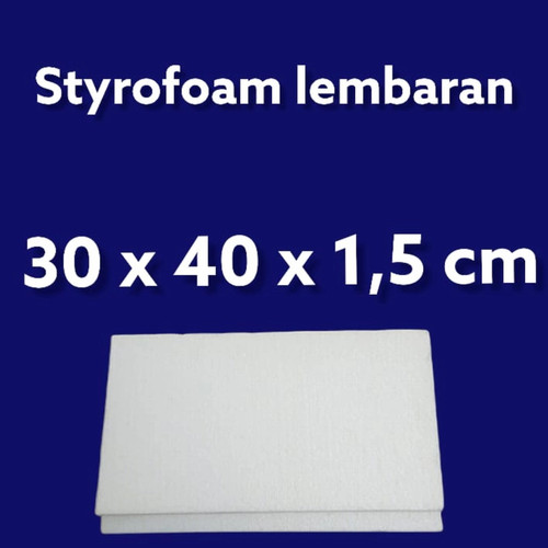 Detail Styrofoam Warna Hitam Nomer 40