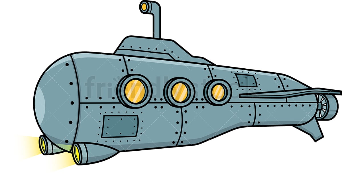 Detail Submarine Clipart Nomer 25