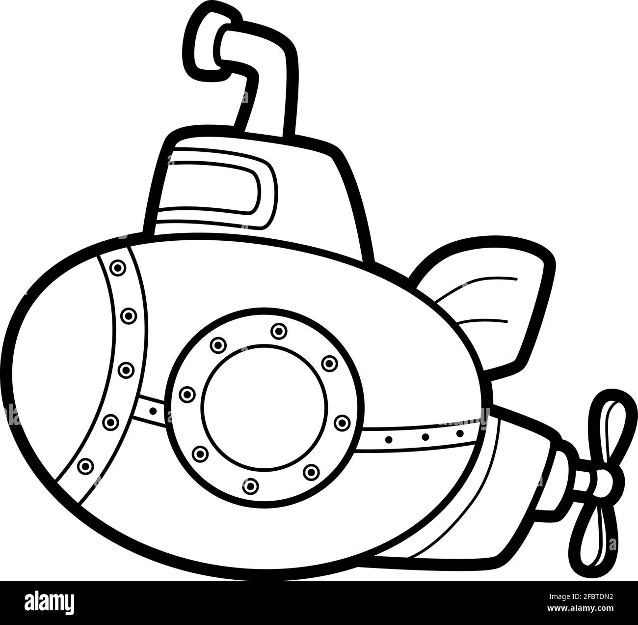 Detail Submarine Clipart Black And White Nomer 18