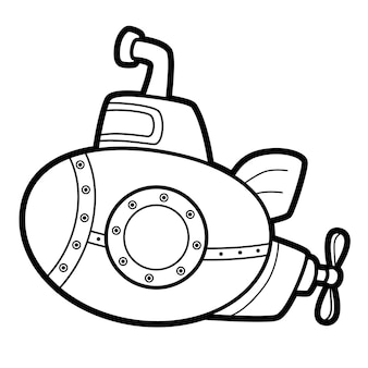 Detail Submarine Clipart Black And White Nomer 37