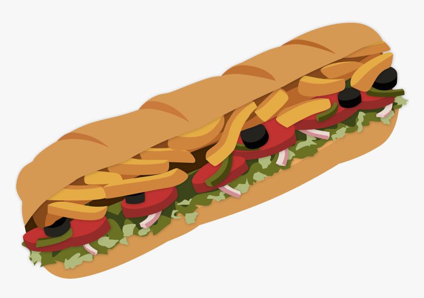 Detail Submarine Sandwich Clip Art Nomer 20