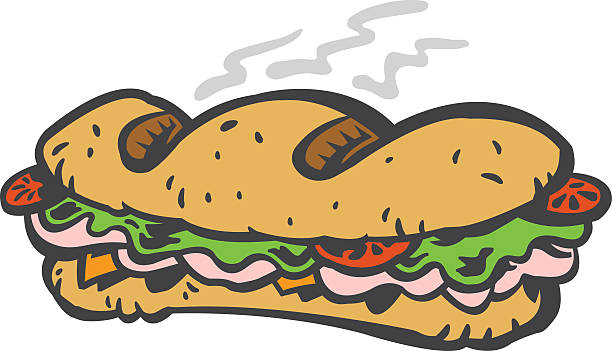 Detail Submarine Sandwich Clip Art Nomer 31