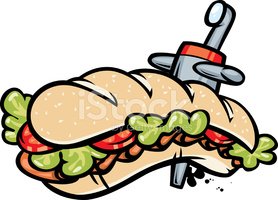 Detail Submarine Sandwich Clipart Nomer 23