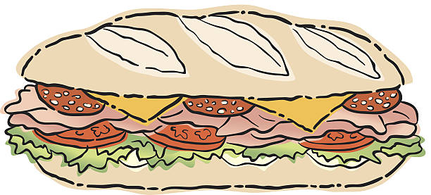 Detail Submarine Sandwich Clipart Nomer 30