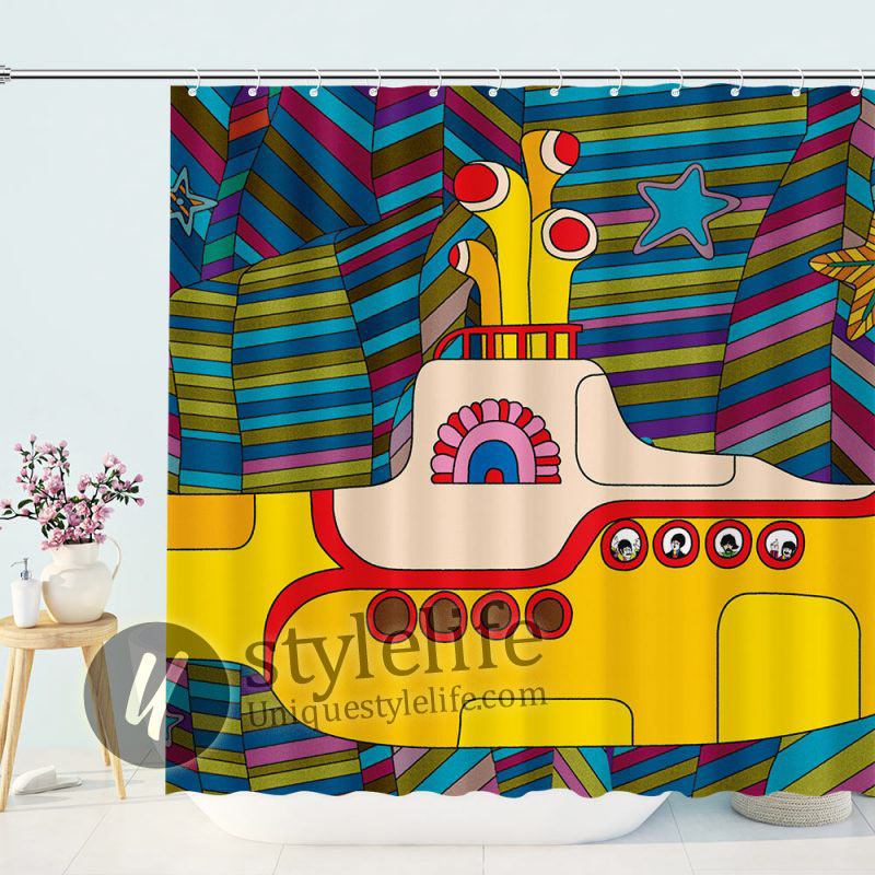 Detail Submarine Shower Curtain Nomer 15