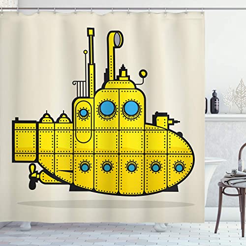 Detail Submarine Shower Curtain Nomer 24