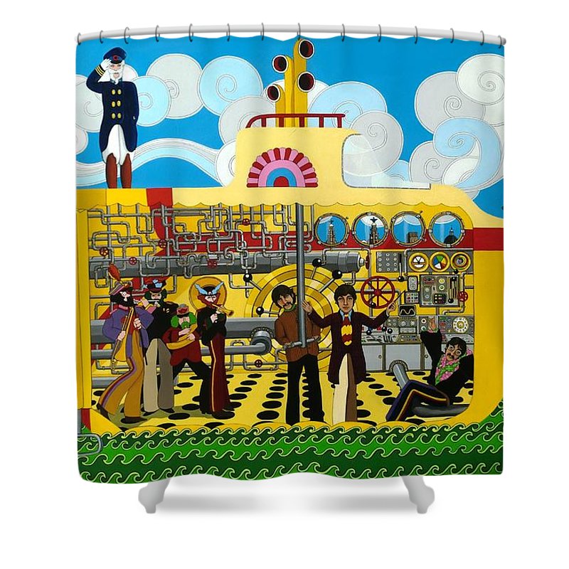 Detail Submarine Shower Curtain Nomer 26