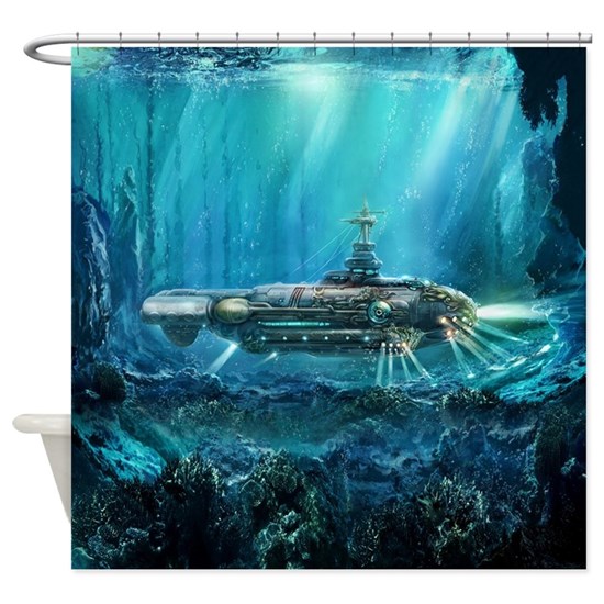 Detail Submarine Shower Curtain Nomer 28