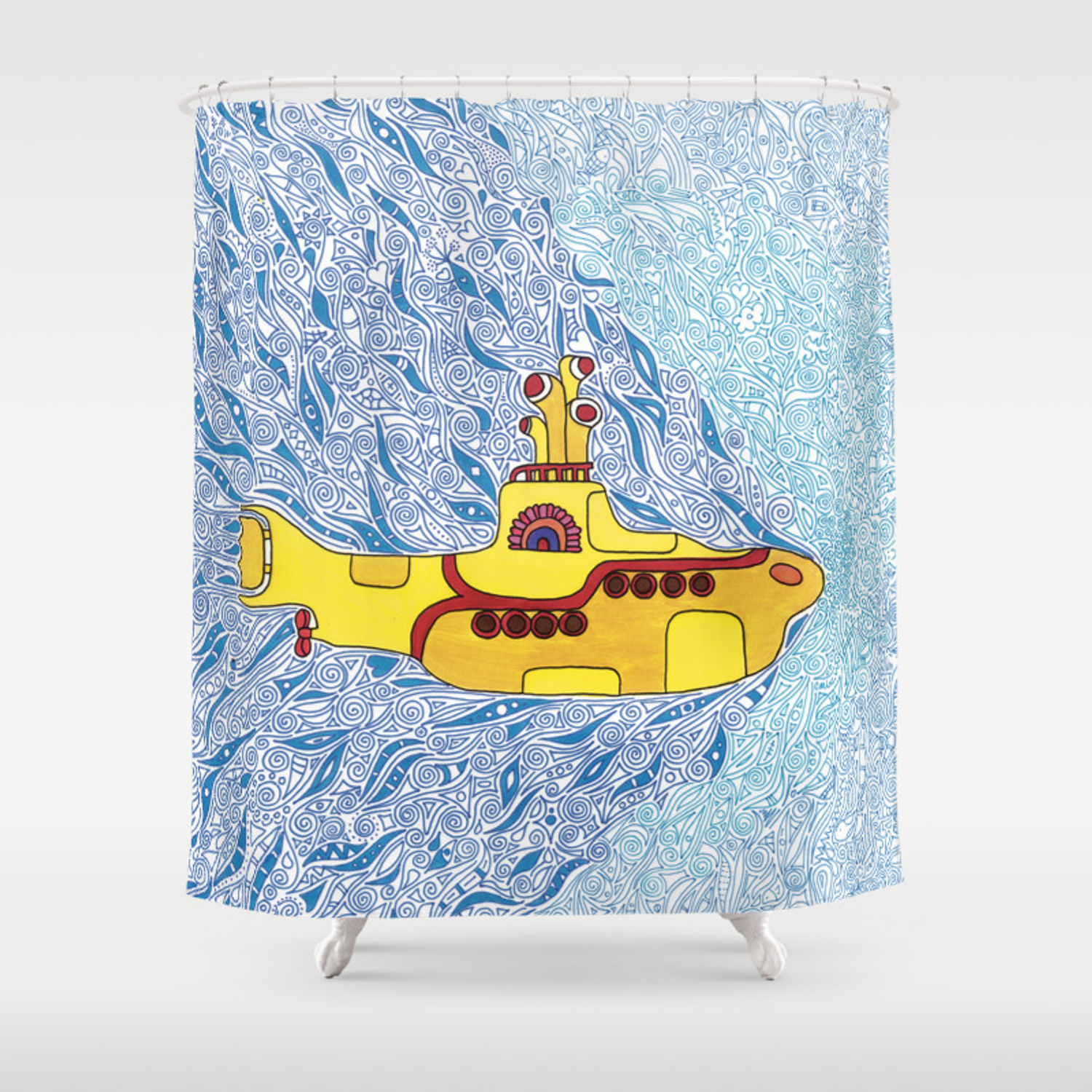 Detail Submarine Shower Curtain Nomer 4