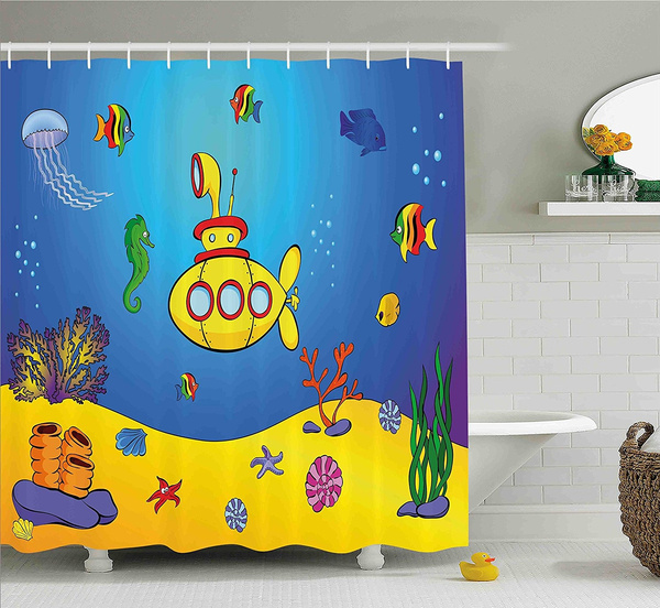 Detail Submarine Shower Curtain Nomer 31