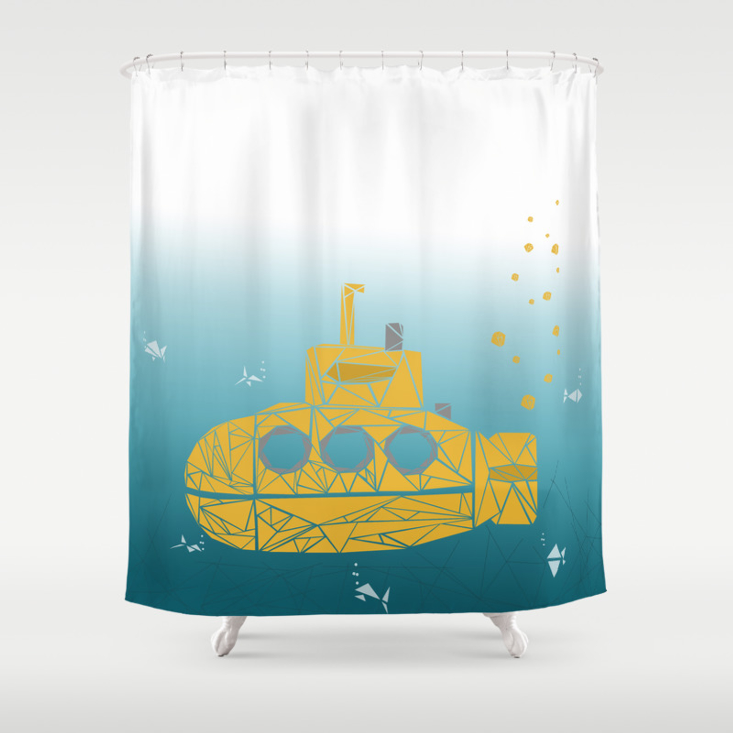 Detail Submarine Shower Curtain Nomer 5