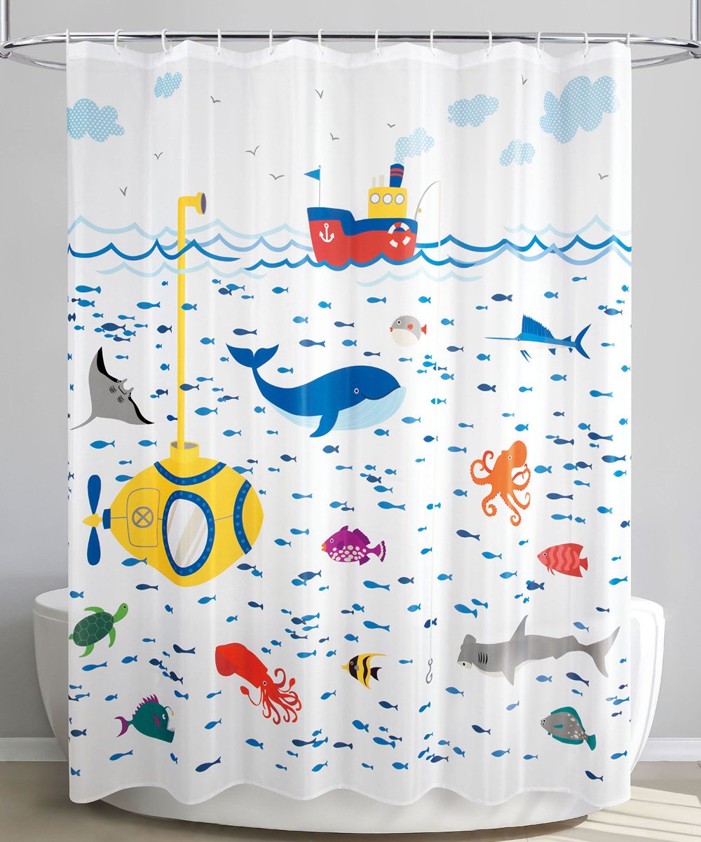 Detail Submarine Shower Curtain Nomer 6