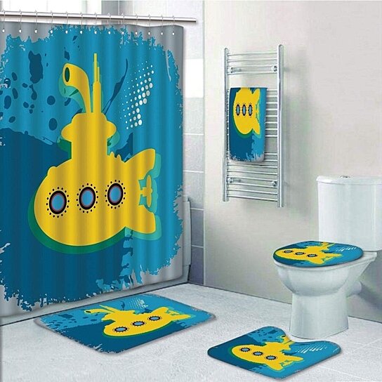 Detail Submarine Shower Curtain Nomer 54