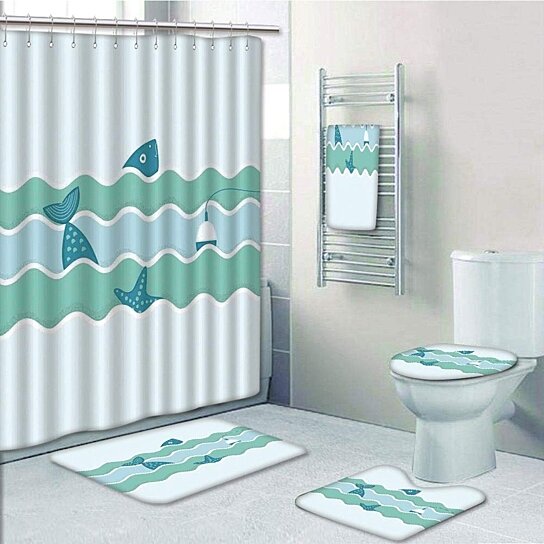 Detail Submarine Shower Curtain Nomer 57