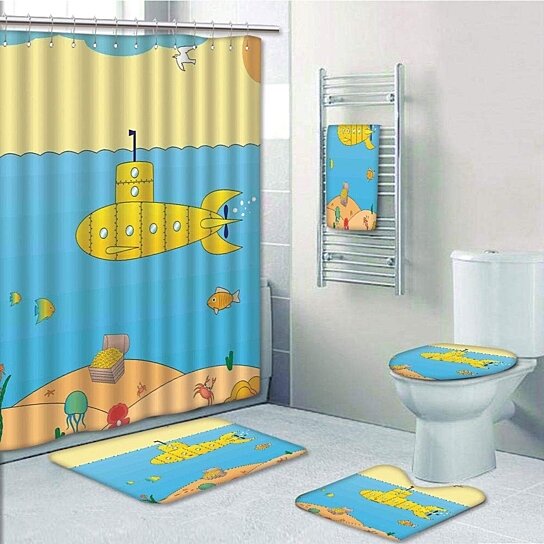 Detail Submarine Shower Curtain Nomer 58