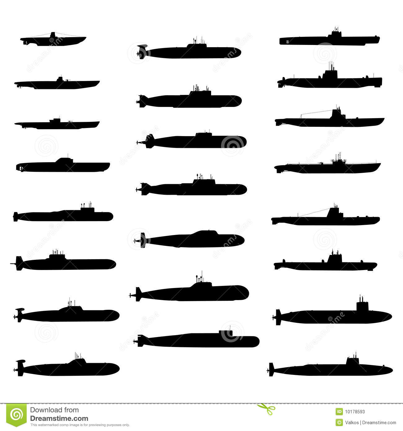 Detail Submarine Silhouettes Nomer 24