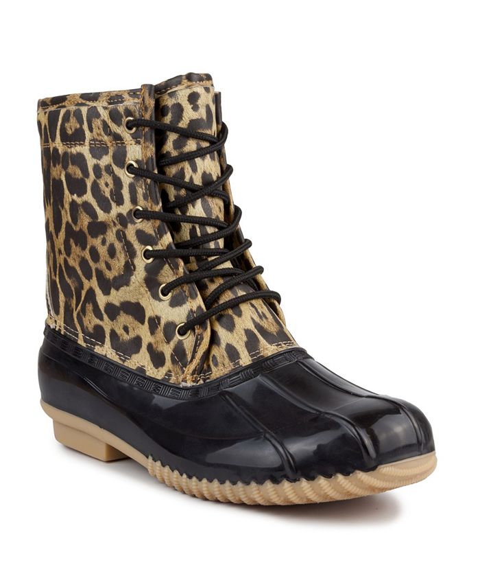 Sugar Leopard Duck Boots - KibrisPDR