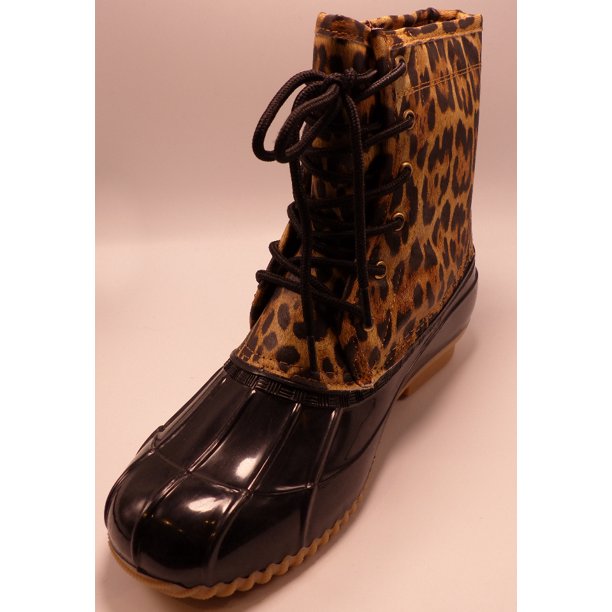 Detail Sugar Leopard Duck Boots Nomer 3