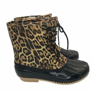 Detail Sugar Leopard Duck Boots Nomer 20