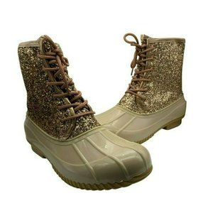 Detail Sugar Leopard Duck Boots Nomer 34