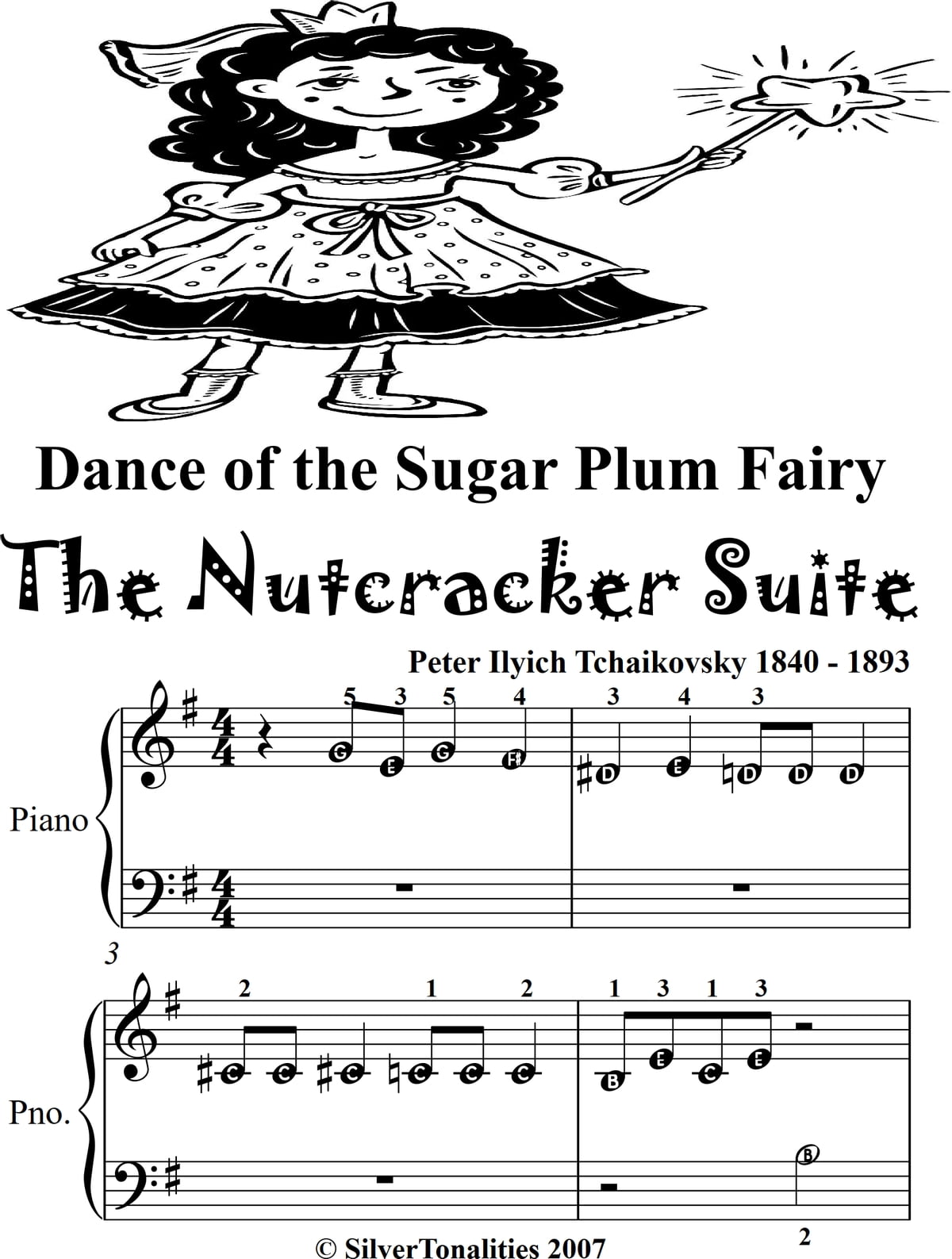 Detail Sugar Plum Fairy Piano Letter Notes Nomer 10