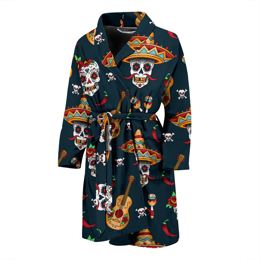 Detail Sugar Skull Bathrobe Nomer 11