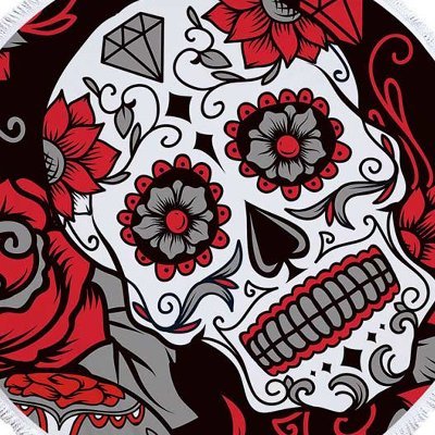 Detail Sugar Skull Bathrobe Nomer 50