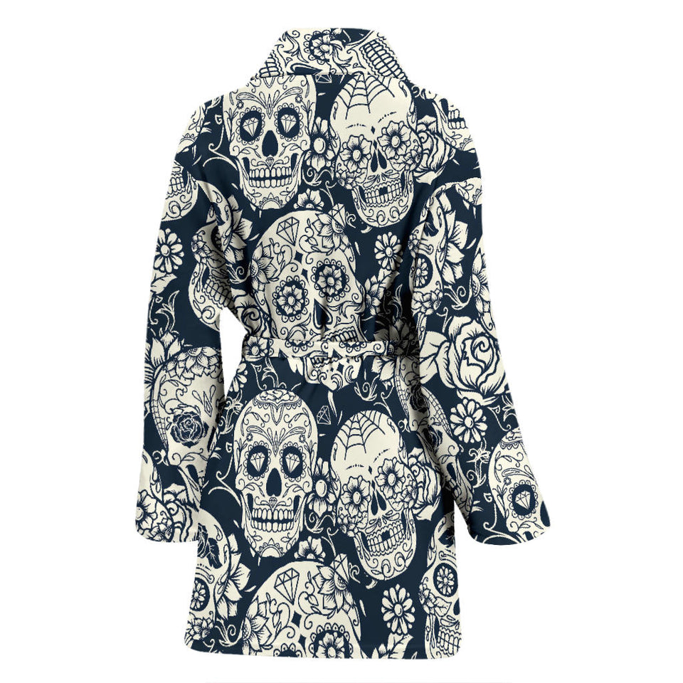 Detail Sugar Skull Bathrobe Nomer 9