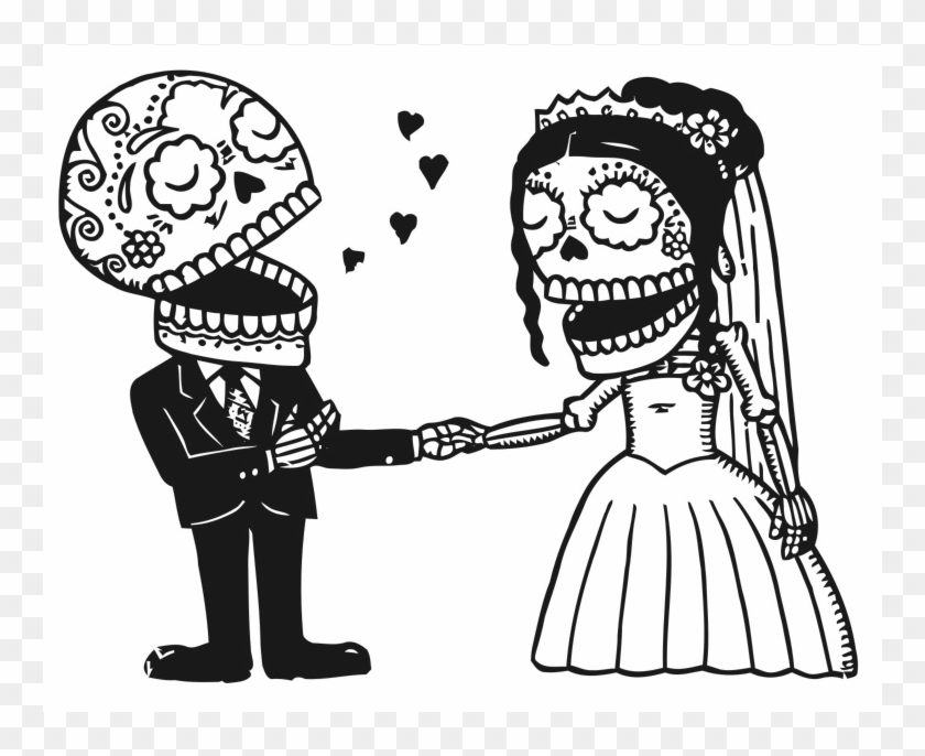 Detail Sugar Skull Bride And Groom Nomer 37