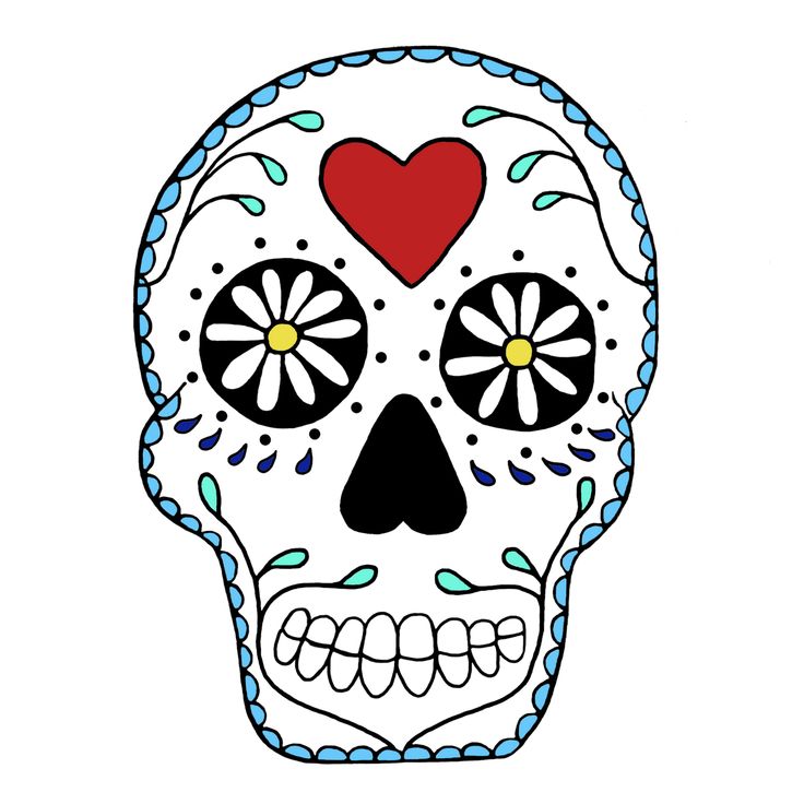 Detail Sugar Skull Clipart Free Nomer 14