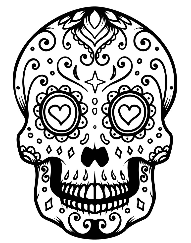 Detail Sugar Skull Clipart Free Nomer 21