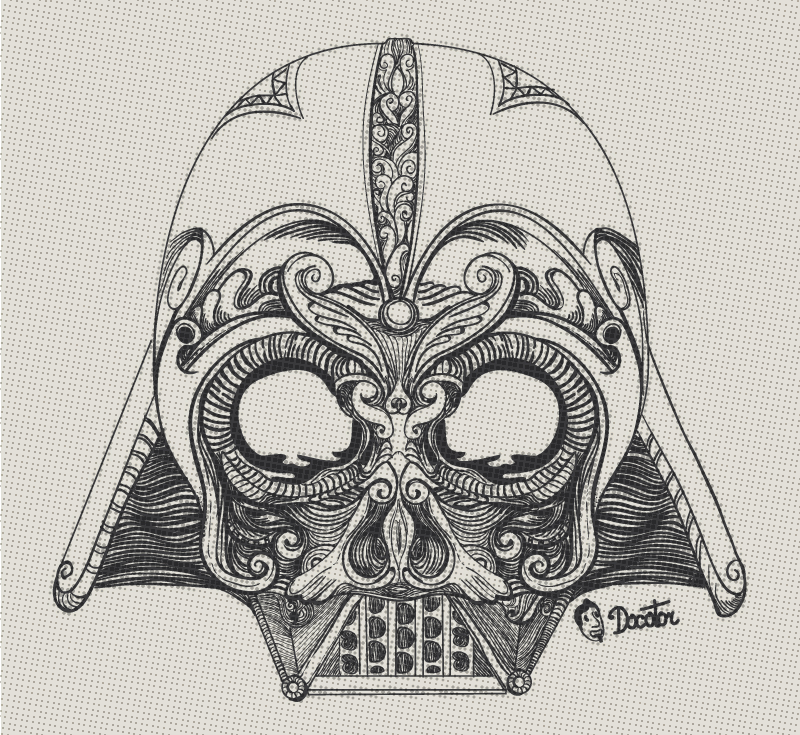 Detail Sugar Skull Darth Vader Nomer 21