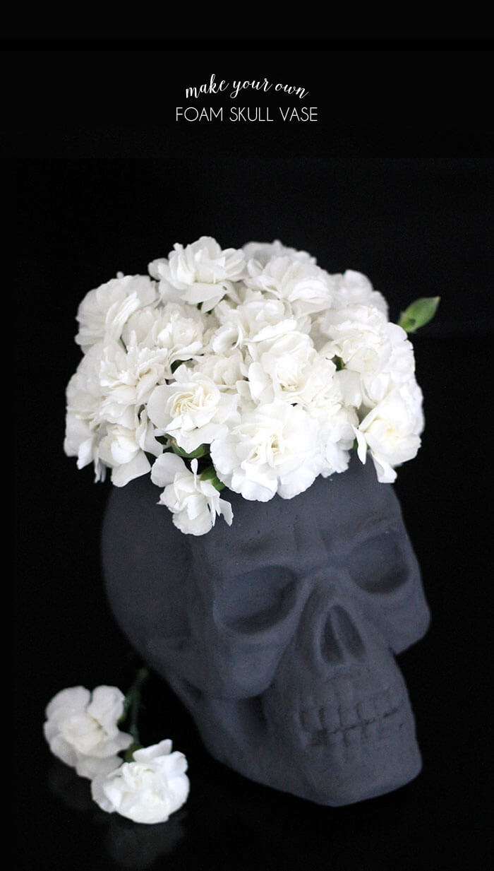 Detail Sugar Skull Flower Vase Nomer 26