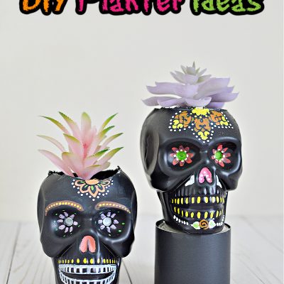 Detail Sugar Skull Flower Vase Nomer 34