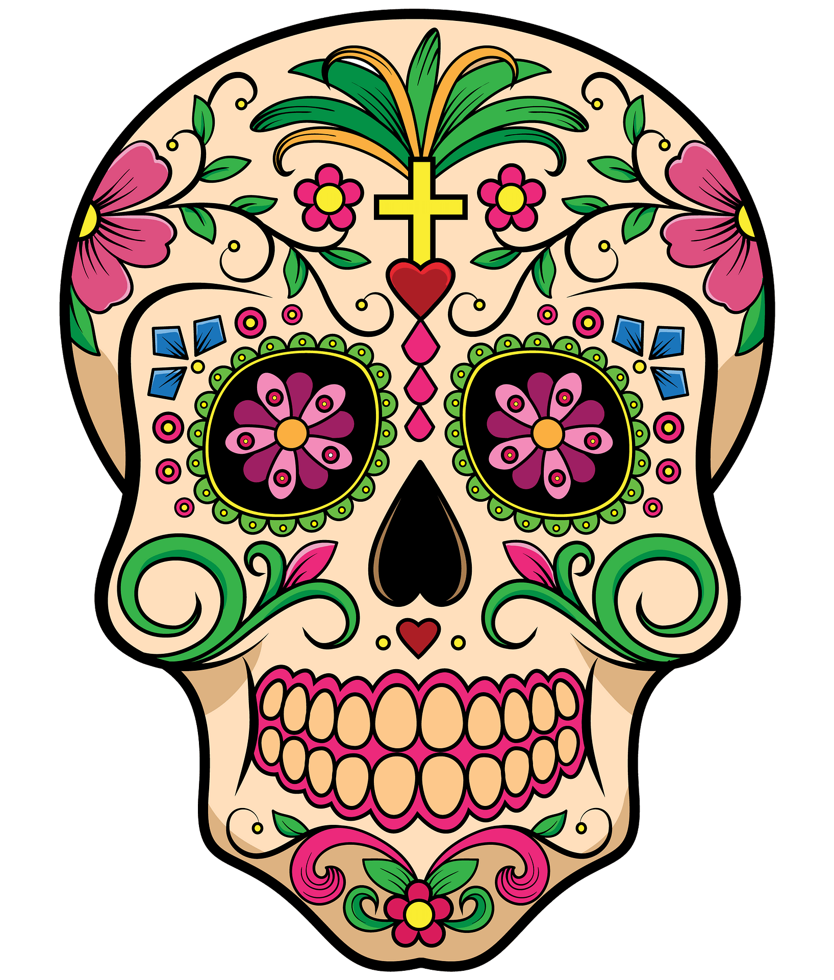 Detail Sugar Skull Images Free Nomer 20