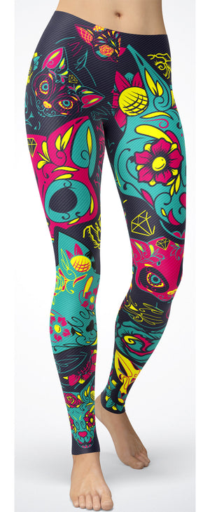 Detail Sugar Skull Leggings Amazon Nomer 12