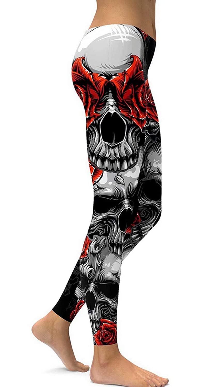 Detail Sugar Skull Leggings Amazon Nomer 32