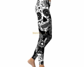 Detail Sugar Skull Leggings Amazon Nomer 45