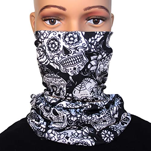 Detail Sugar Skull Motorcycle Face Mask Nomer 12